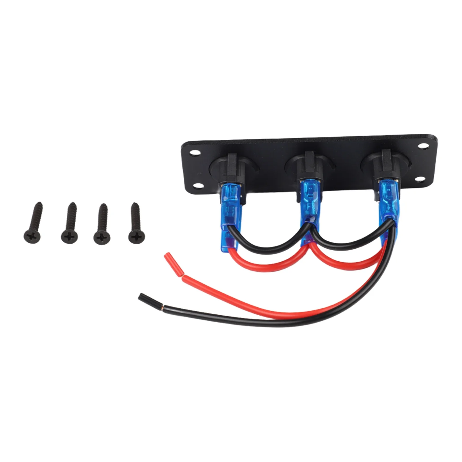 12V DC Switch 3 Gang Rocker Switch Horizontal And Vertical Mounting IP65 Waterproof LED Device Control Marine Applications