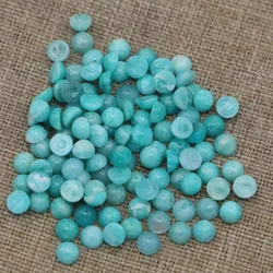 5mm Natural Stone Round Shape Cabochon Beads Amazonite Fit Pendants Rings Earring DIY Fashion Jewelry Making 50pcs/lot Wholesale