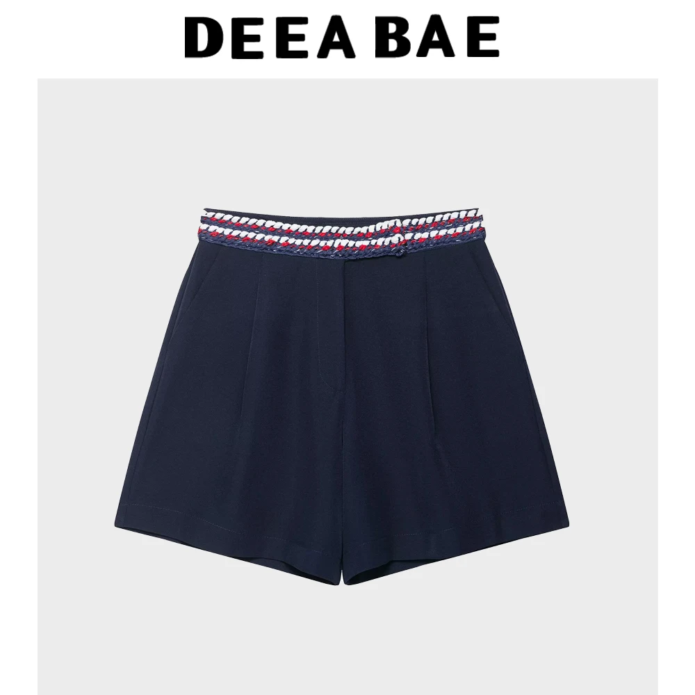 DEEABAE 2025 여름 새로운 여성 의류 유럽과 미국 스타일의 멋진 장식 탱크 탑과 반바지 세트