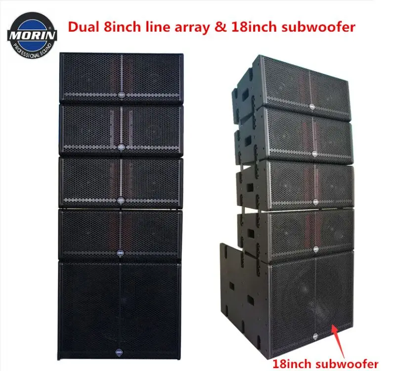 Pro audio line array system Dual 8 pollici power line array LA-208DSP