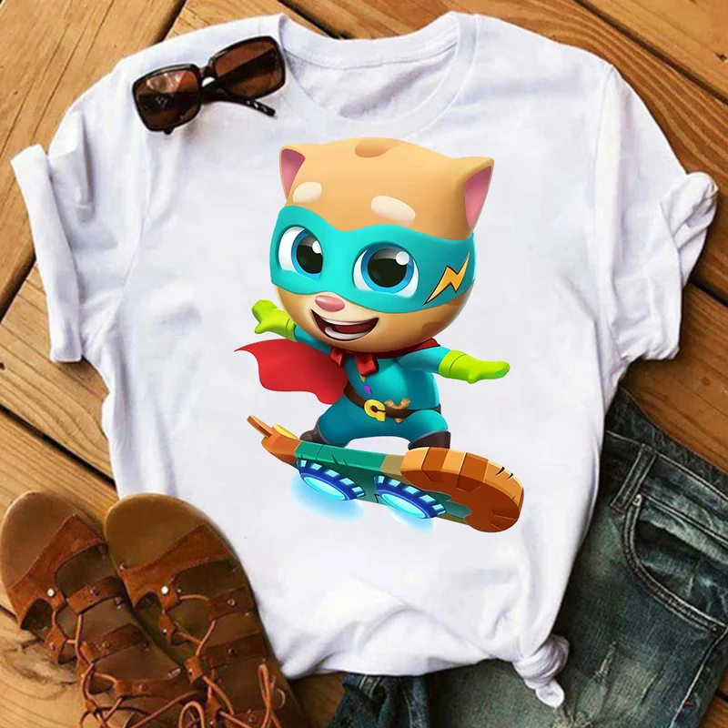 Talking Tom Heroes Heat Transfer Clothes Stickers for Clothing Print Cartoon Patches Iron-on Transfer Boys DIY Garment Jacket