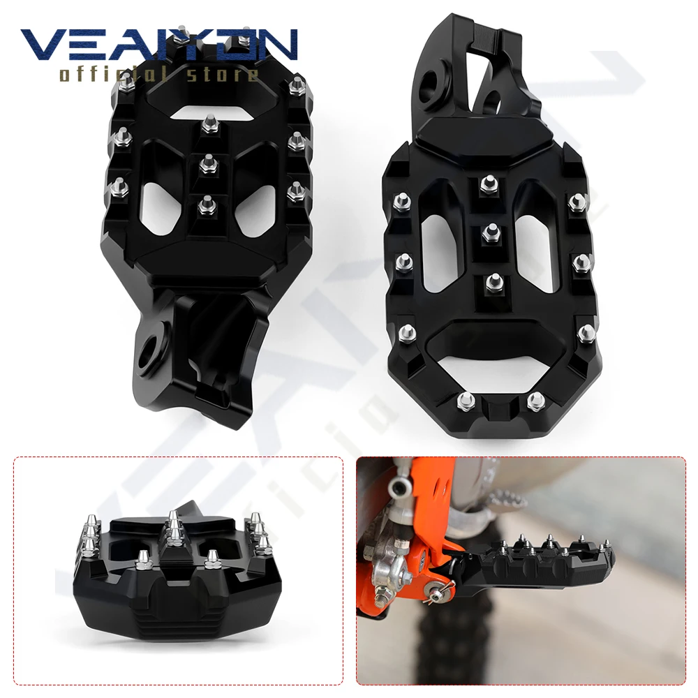 

For Hus TX 125 300 TX125 TX300 2017 2018 2019 2020 2021 2022 Motorcycle accessories Aluminum Foot Pegs Pedals FootRest Footpegs