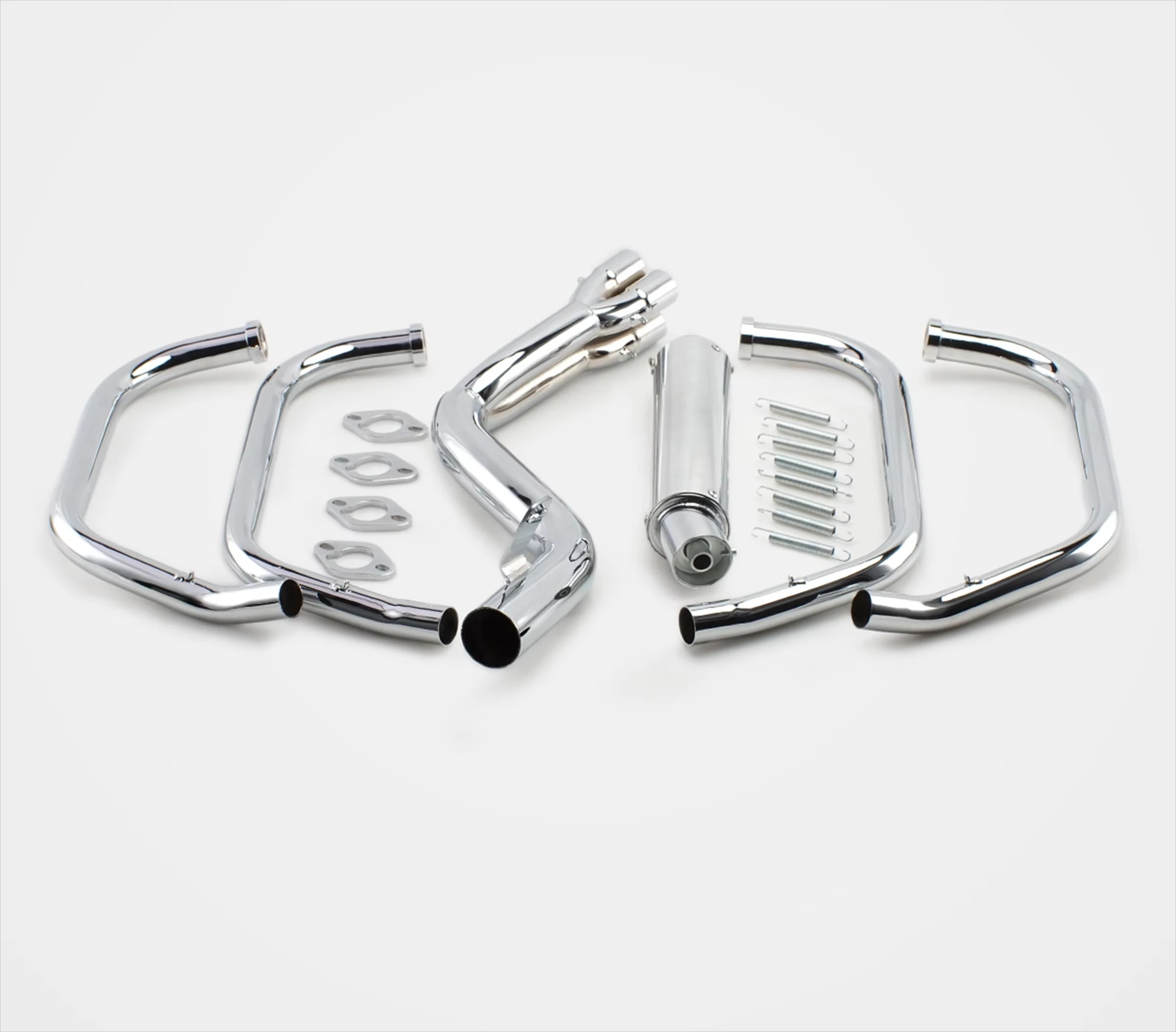 أنبوب عادم رائع ومقاوم للحرارة مطلي بالكهرباء للدراجات النارية بنظام كامل لـ CBX400F CB400F 1981-1984 طراز عتيق #6