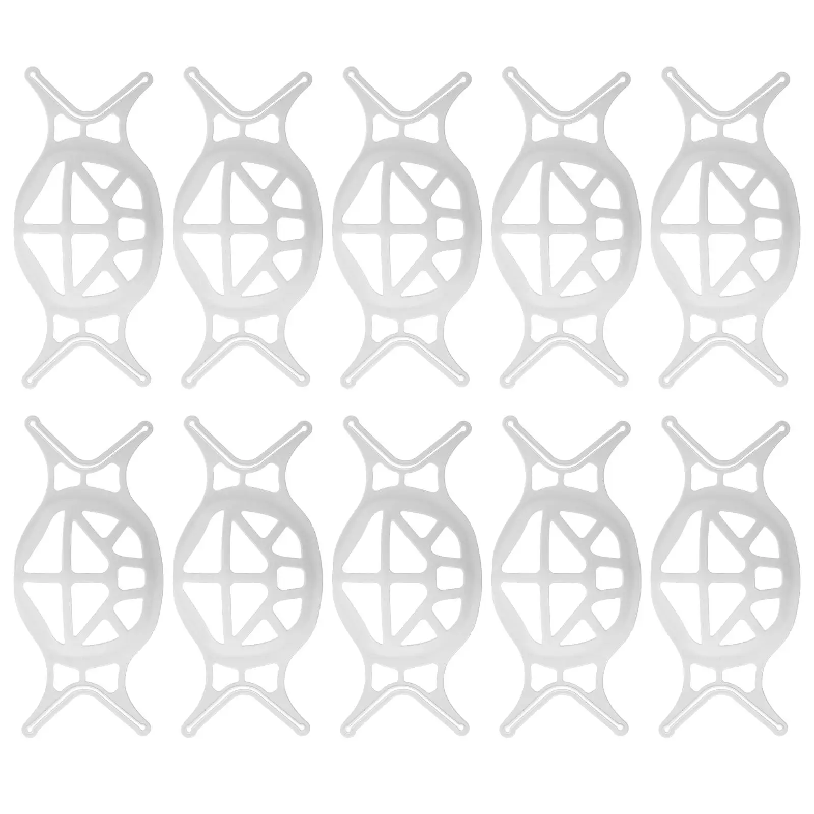 

10pc Mask Plastic Support Frame Lightweight Face Inner Bracket Reusable Easy Clean Face Inner Support Frame Bracket