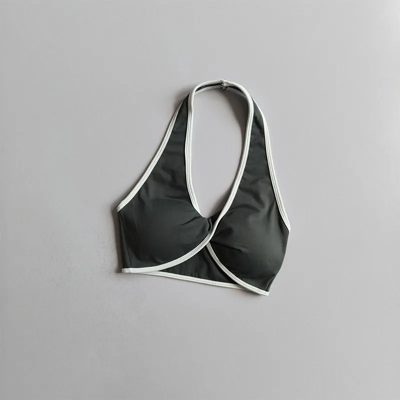 2-teiliges nahtloses Sport-Set mit Push-up-BHs für Damen, geeignet für Laufen und Aerobic, hochelastische, hüftformende Sport-Shorts. – Detail 21