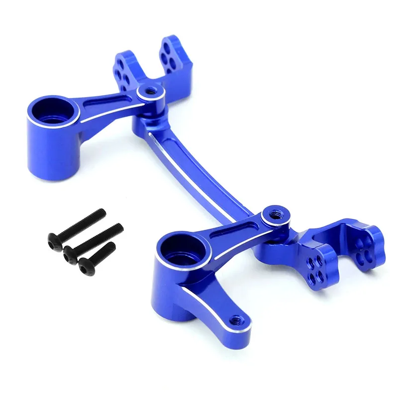 RC Metal Steering Assembly Bellcrank kemudi mobil RC, untuk Arrma 1/8 Mojave 4S 4X4 BLX RC suku cadang Upgrade mobil