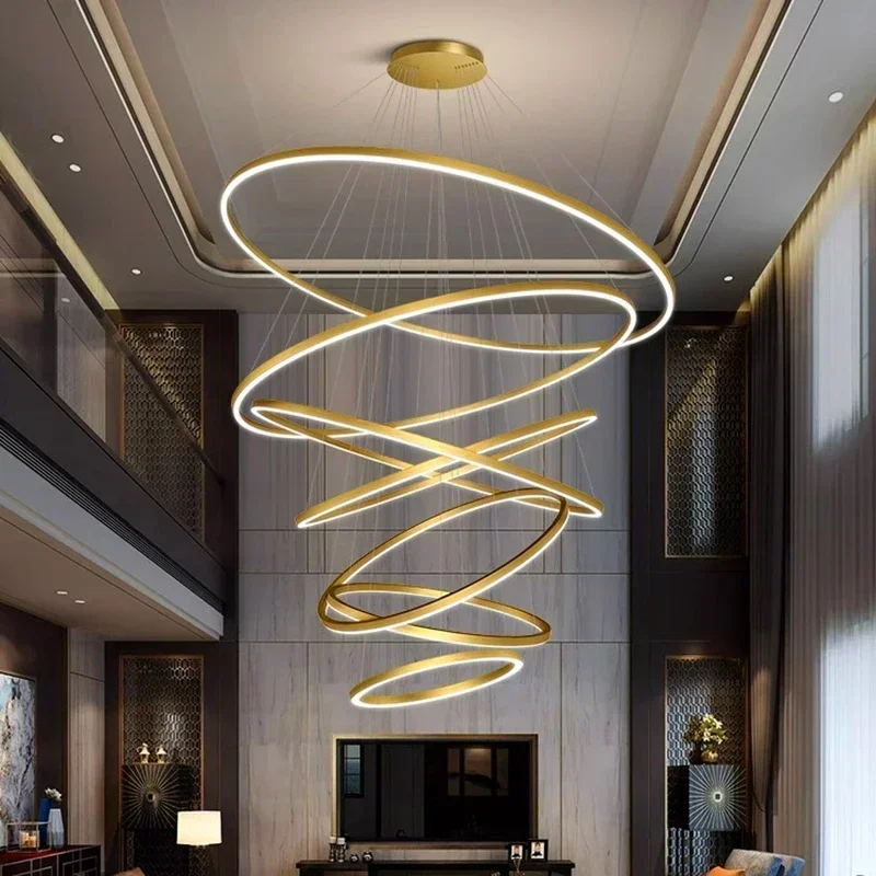 

Home living room decoration vintage ring Pendant Ceiling lamps dining Chandelier indoor lighting hanging light fixture