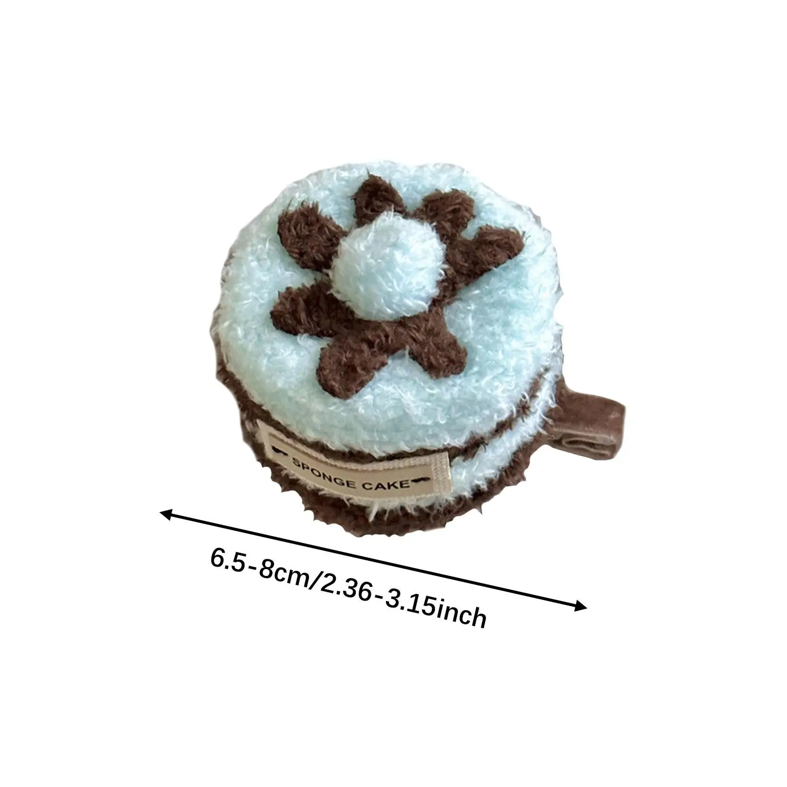 Leuke haarclip taartvorm creatieve haaraccessoires decoratief ornament pluche dessertclip haarspeldjes voor feestvrouwen meisjes