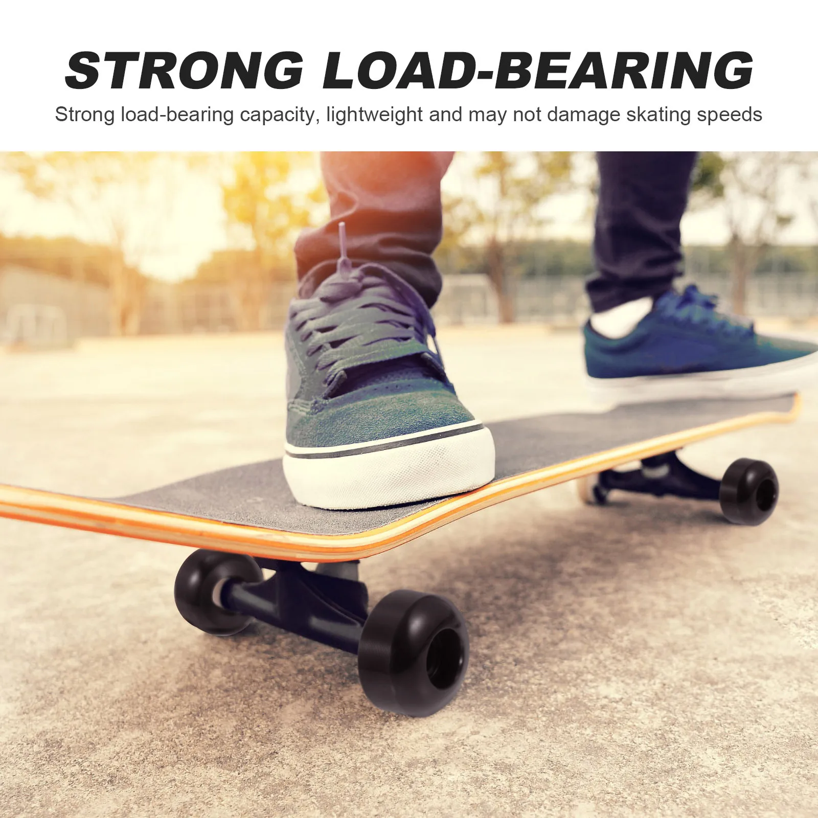 

1Set Professional Skateboard Bridge Full Kit Bearings Wheels Bracket Strong Load Bearing Lightweight Gift for Skaters