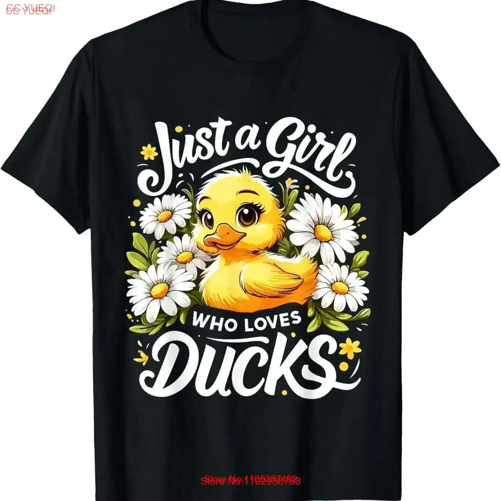Duck Lover Just A Girl Who Loves Ducks T Shirt vintage Washed Unisex Comfortable Versatile Casual homme graphic streetwear