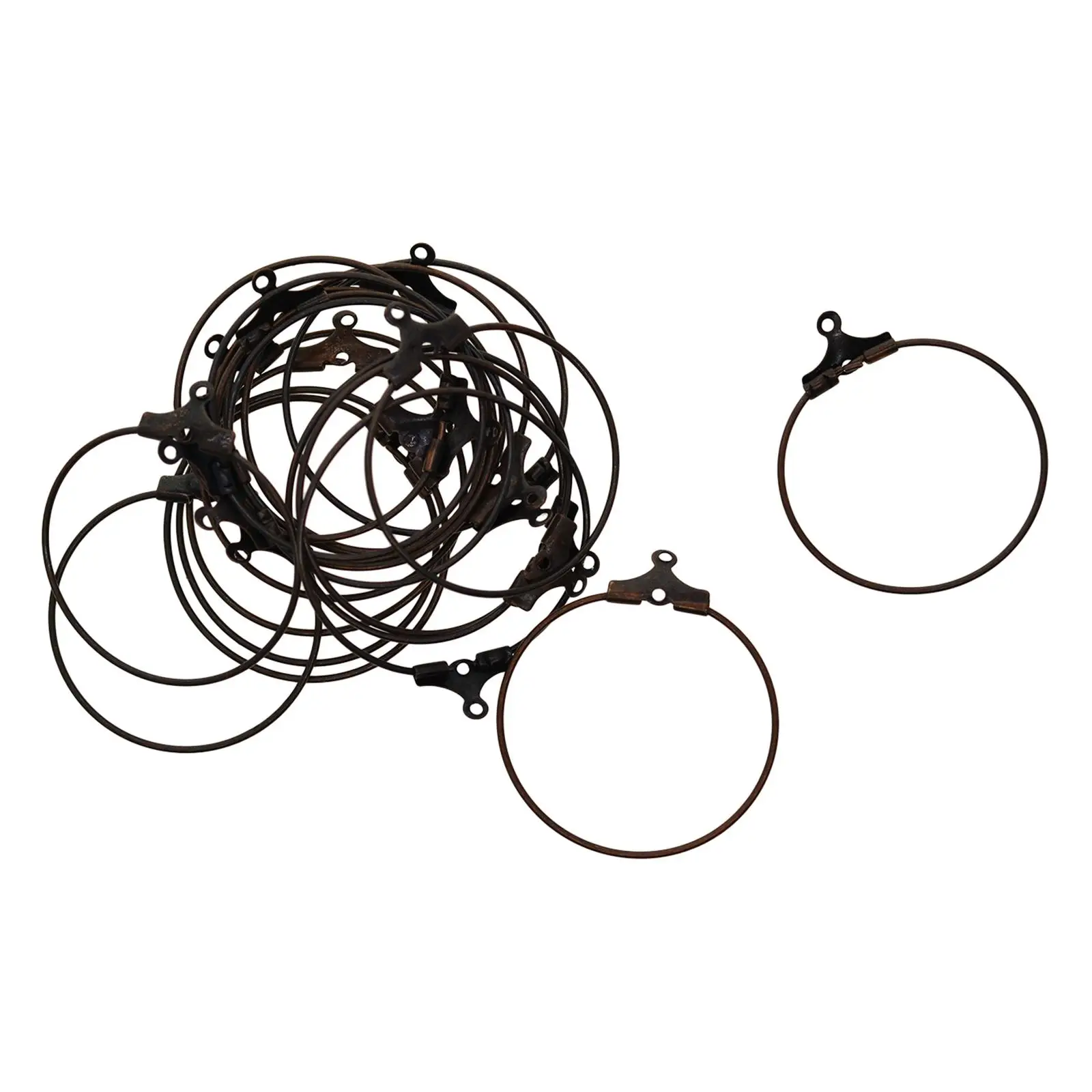 20Pcs Ear Wire Hook 25mm Diameter Earring Hoops Earring Findings Hoop Earrings for DIY Jewelry Making Craft Accessories