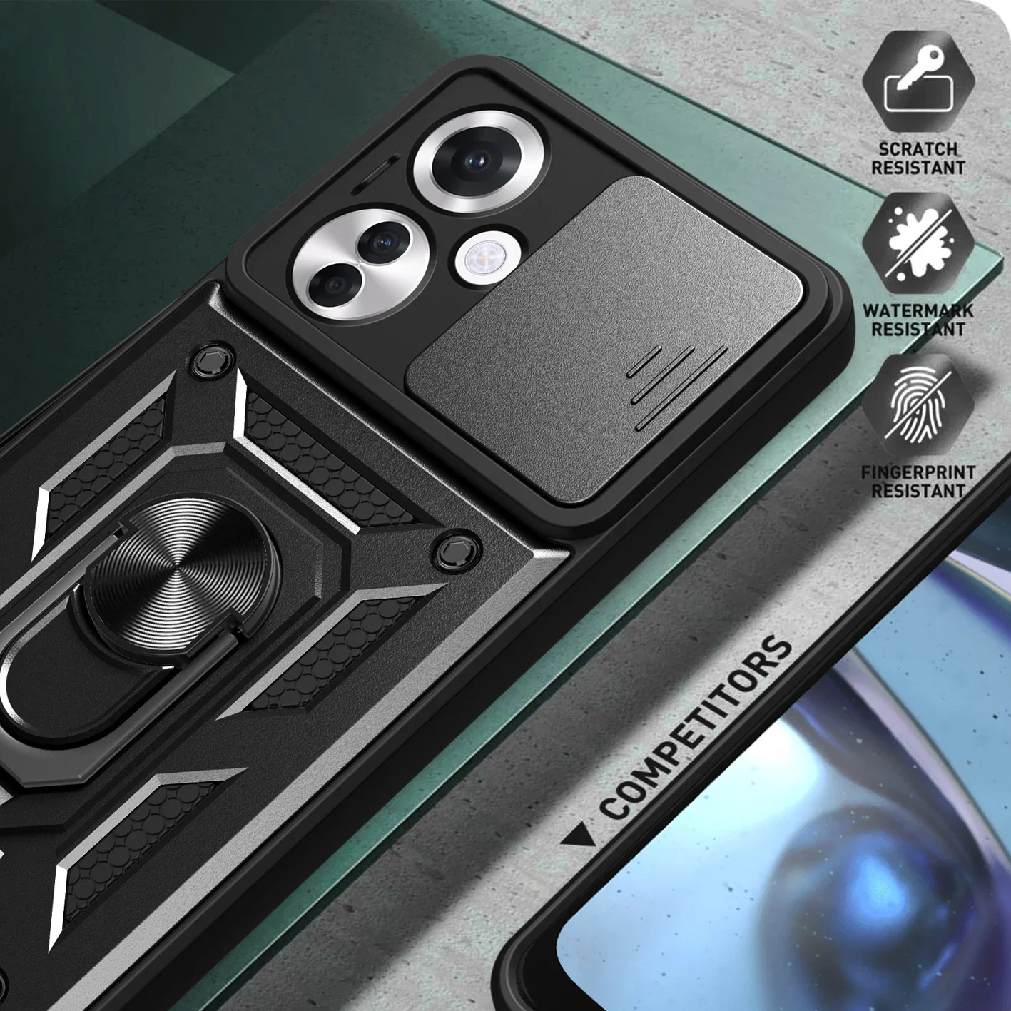 2025 جديد Cxd حافظة مغناطيسية مضادة للصدمات لهاتف OPPO Reno 11 11F 10 8 8T 7 6 5 4 Lite Pro Plus 5G 4G غطاء حماية للكاميرا الشريحة