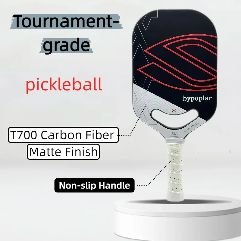 

Tournament-Grade Pickleball Paddle, T700 Carbon Fiber Borderless Full Set