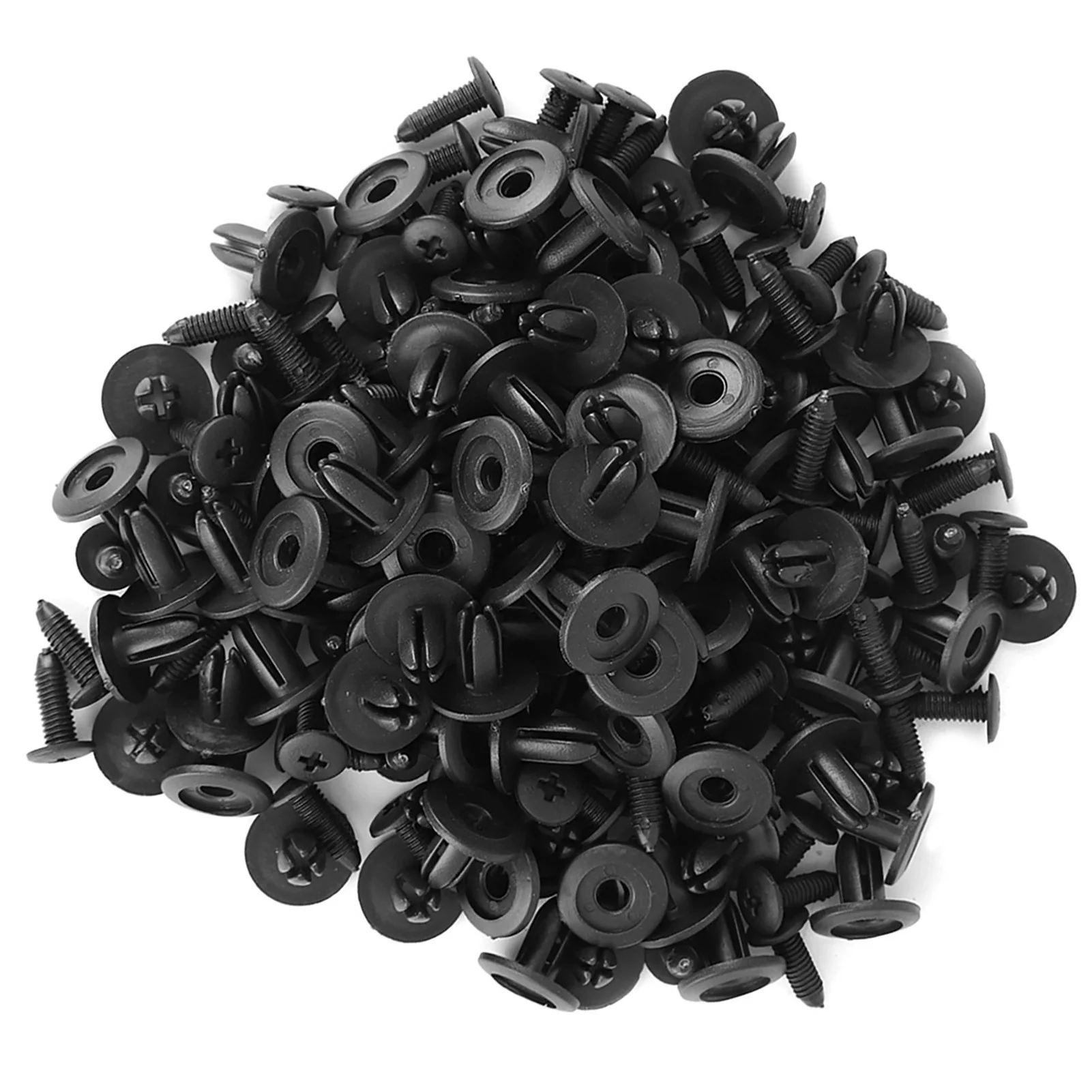 100 Stücke Auto Kunststoff Nieten 6mm Loch Durchmesser Verschluss Kotflügel Stoßstange Push Pin Clip AP Stoßstange Retainer