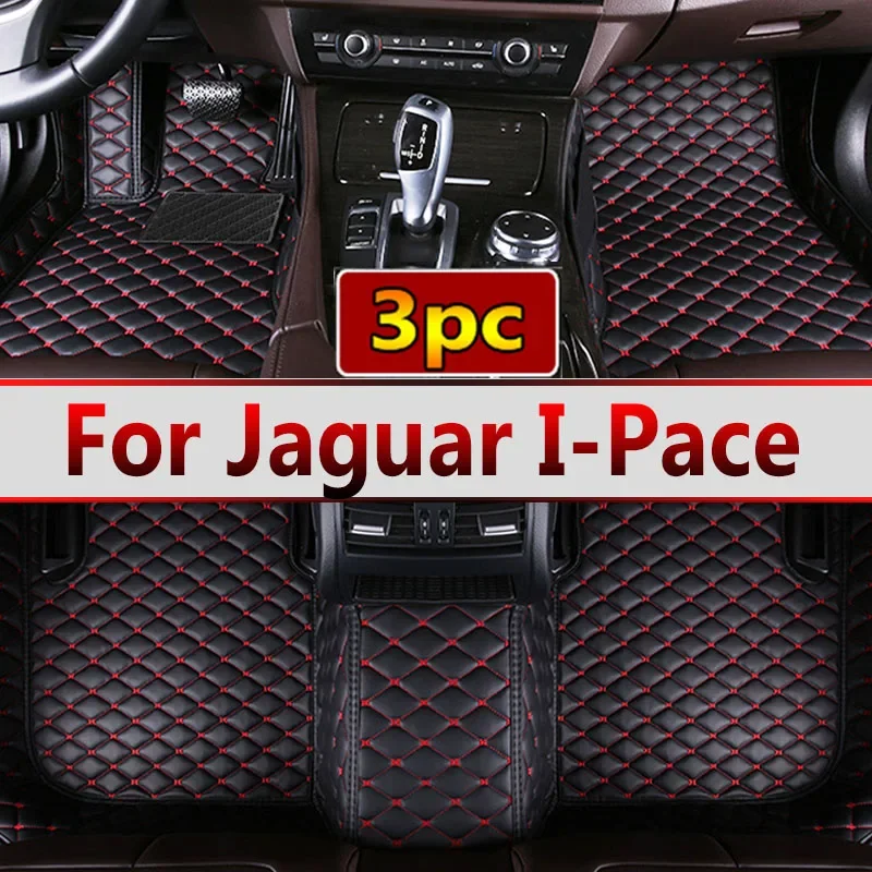 Car Floor Mats For Jaguar I-Pace IPACE I PACE 2018~2022 Carpet Leather Mat Anti Dirty Pad Cubre Pisos Para Autos Car Accessories