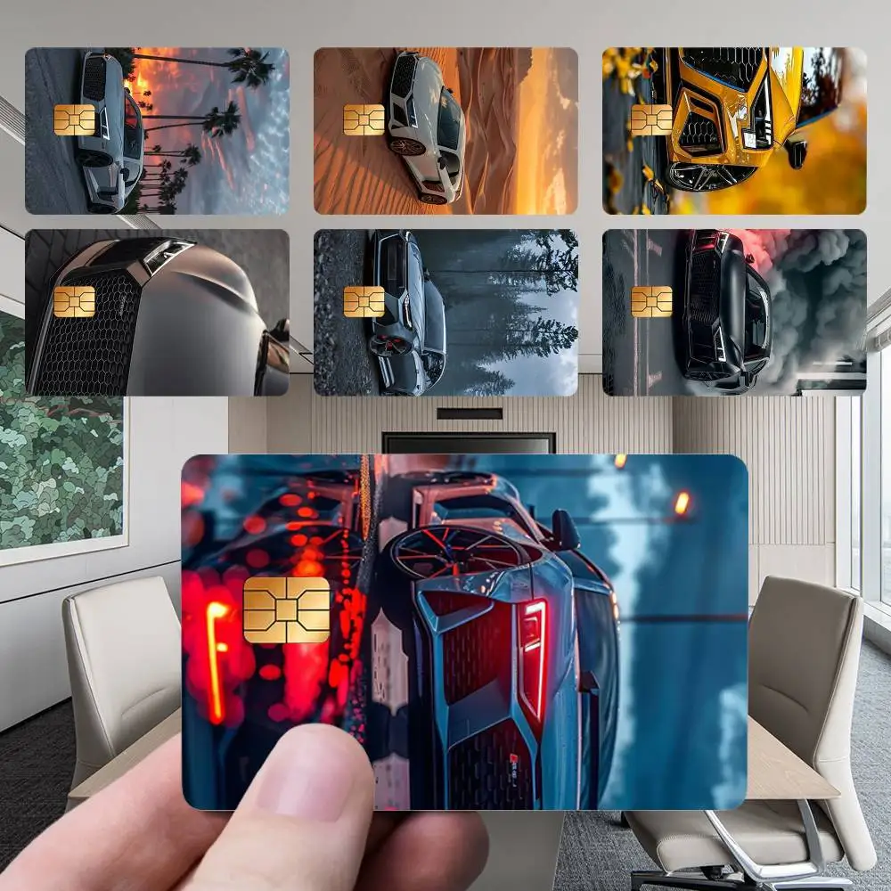 

Sport Car A-Audis Card Stickers New Cartoon Card Debit Bank Charge Card Bus Metro Waterproof Sticker Decal Decoration