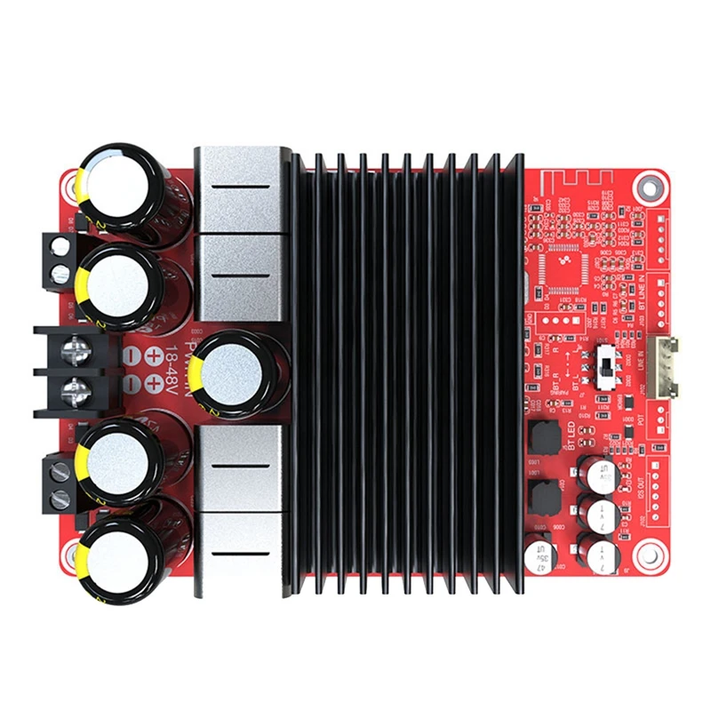 

TPA3255 2X300W Bluetooth 5.0 Hifi Audio Amplifier Board Digital Power Amplifier Board DC24-48V AUX Input Volume Conctrol