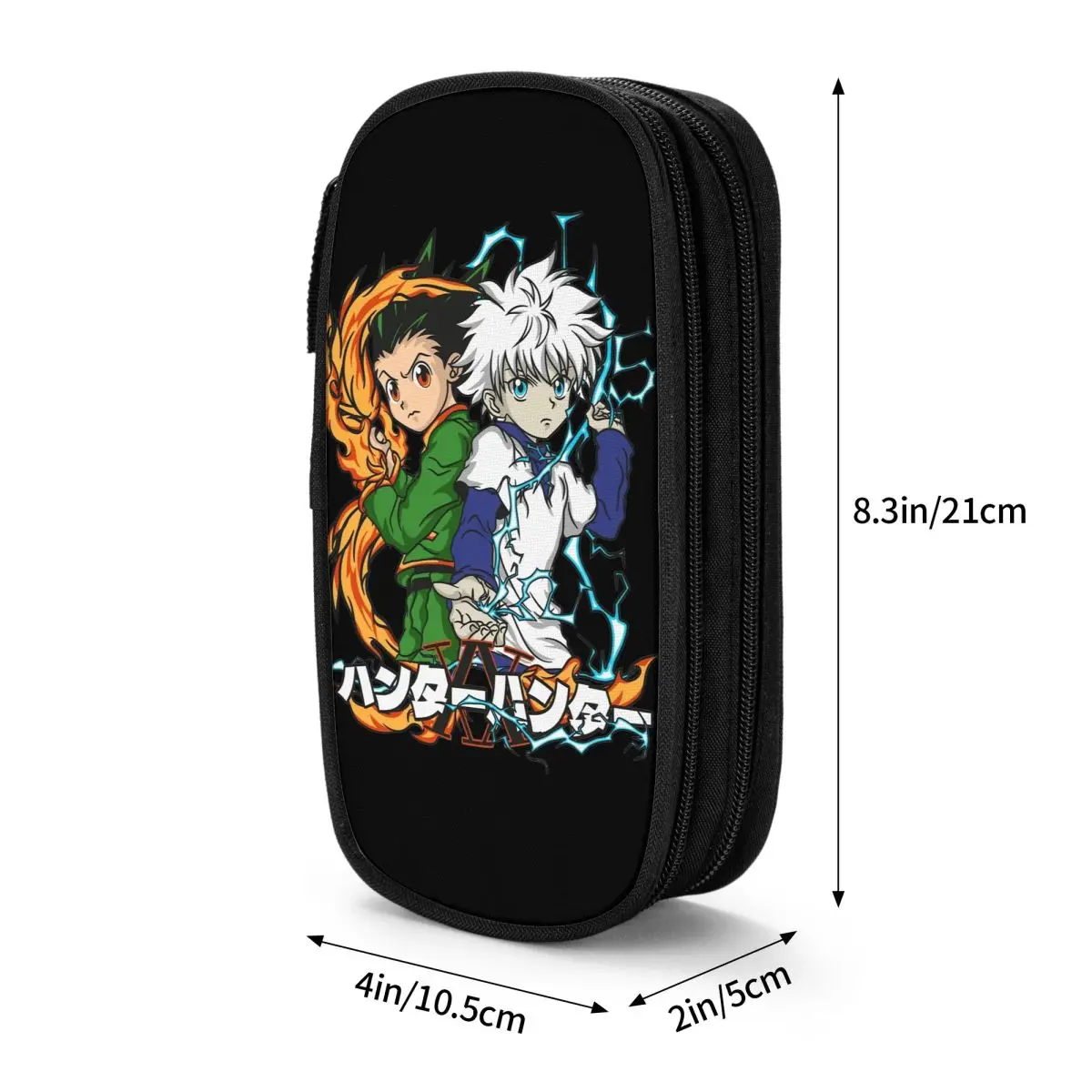 Imagem -06 - Hunter x Hunter Anime Lápis Case Bonito Pen Holder Bolsa Grande Armazenamento Presente do Escritório Menina e Menino