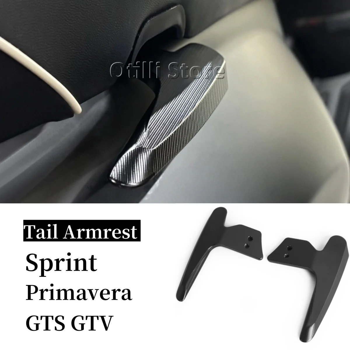 

For VESPA GTS Super GTV 300 Primavera Sprint 150 Rear Arm Rest Aluminum Passenger Handle Tail Armrest Kit Motorcycle Accessories