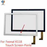 Black 10.1 inch K118 2023 Tablet PC Capacitive Touch Screen Digitizer Sensor External Glass Panel For Feonal K118