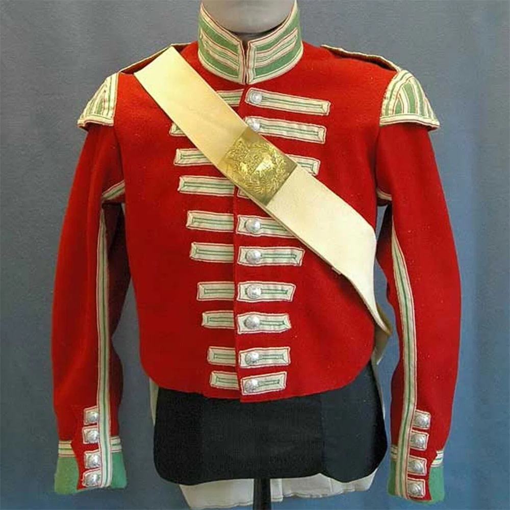 

New British Regiment Napoleonic Wars Costume Military Officer Uniform Jacket Coat Royal Guard British Soldier Army Uniform