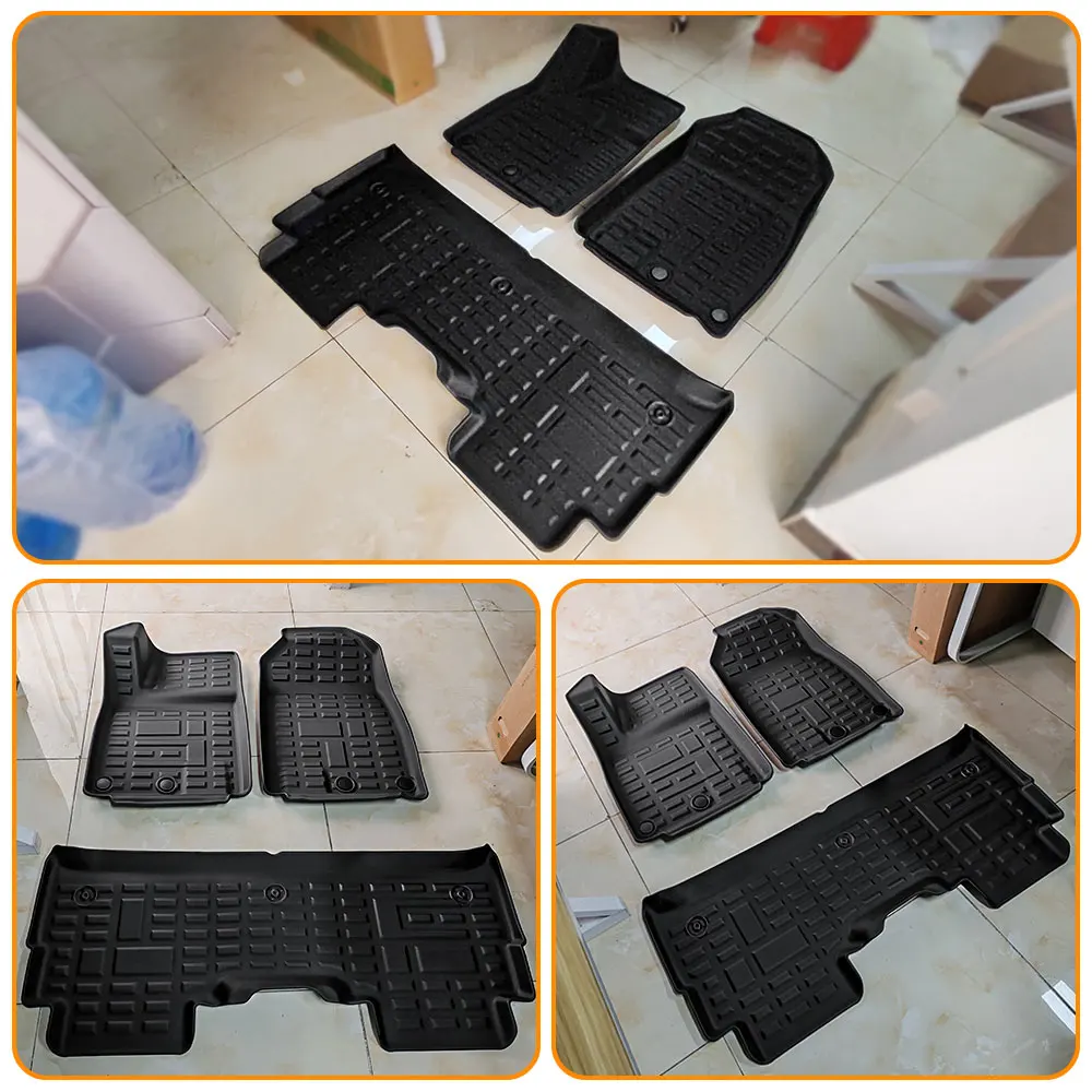 

TPE Front Rear Floor Mats For Chery Jetour T1 2024 2025 All Weather Waterproof Anti-Slip Foot Pads