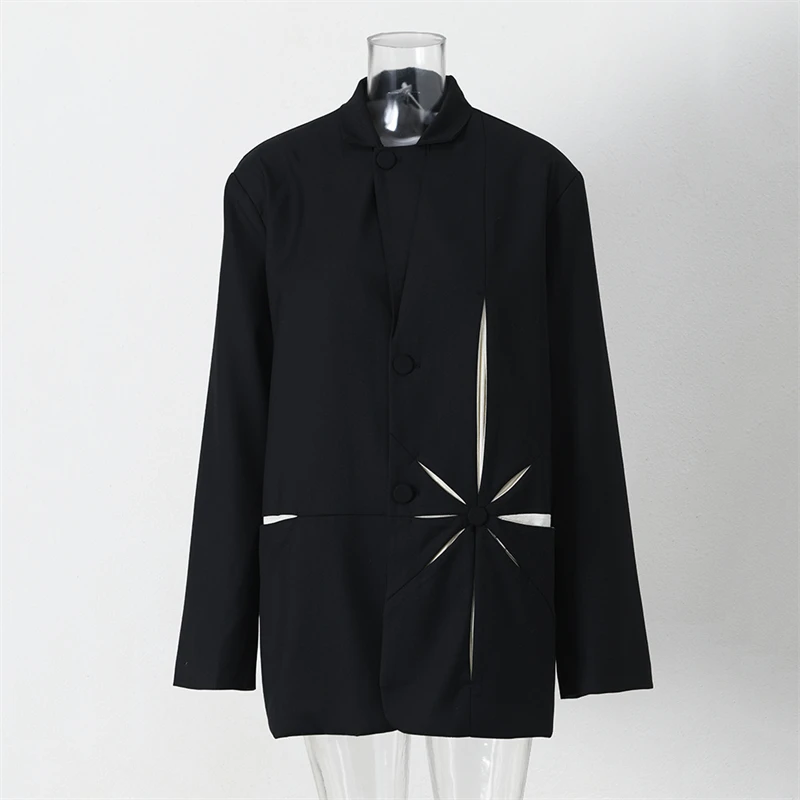 YAMAMOTO-Style 2024 Suit Jacket Personality Color Matching Stereo Lapel Retro Trend Suits Men And Women The Same