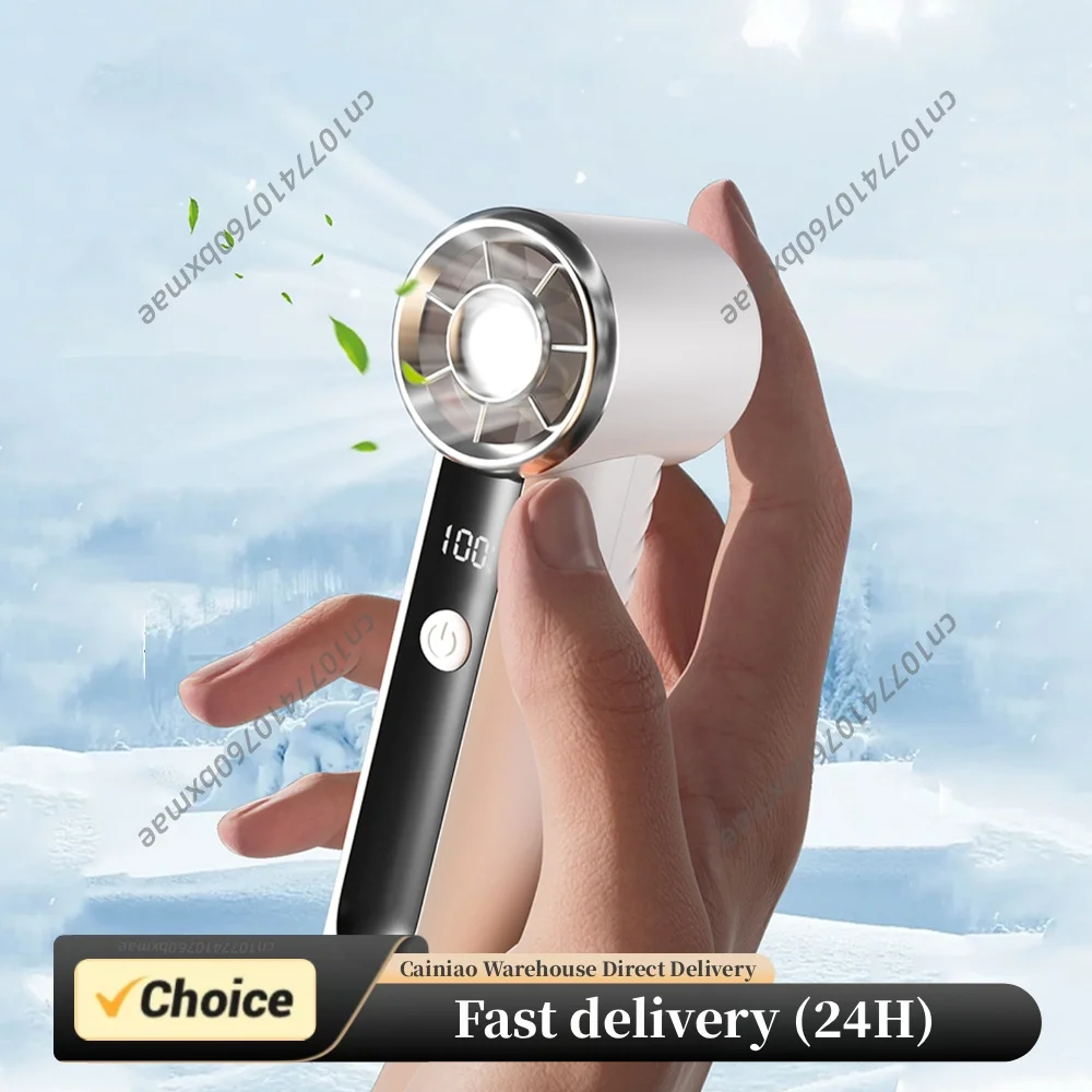 

Portable Handheld Turbo Fan Rechargeable Personal Fan 100 Speeds 16000 RPM Cooling Fan Travel Essentials Gifts for Women Men