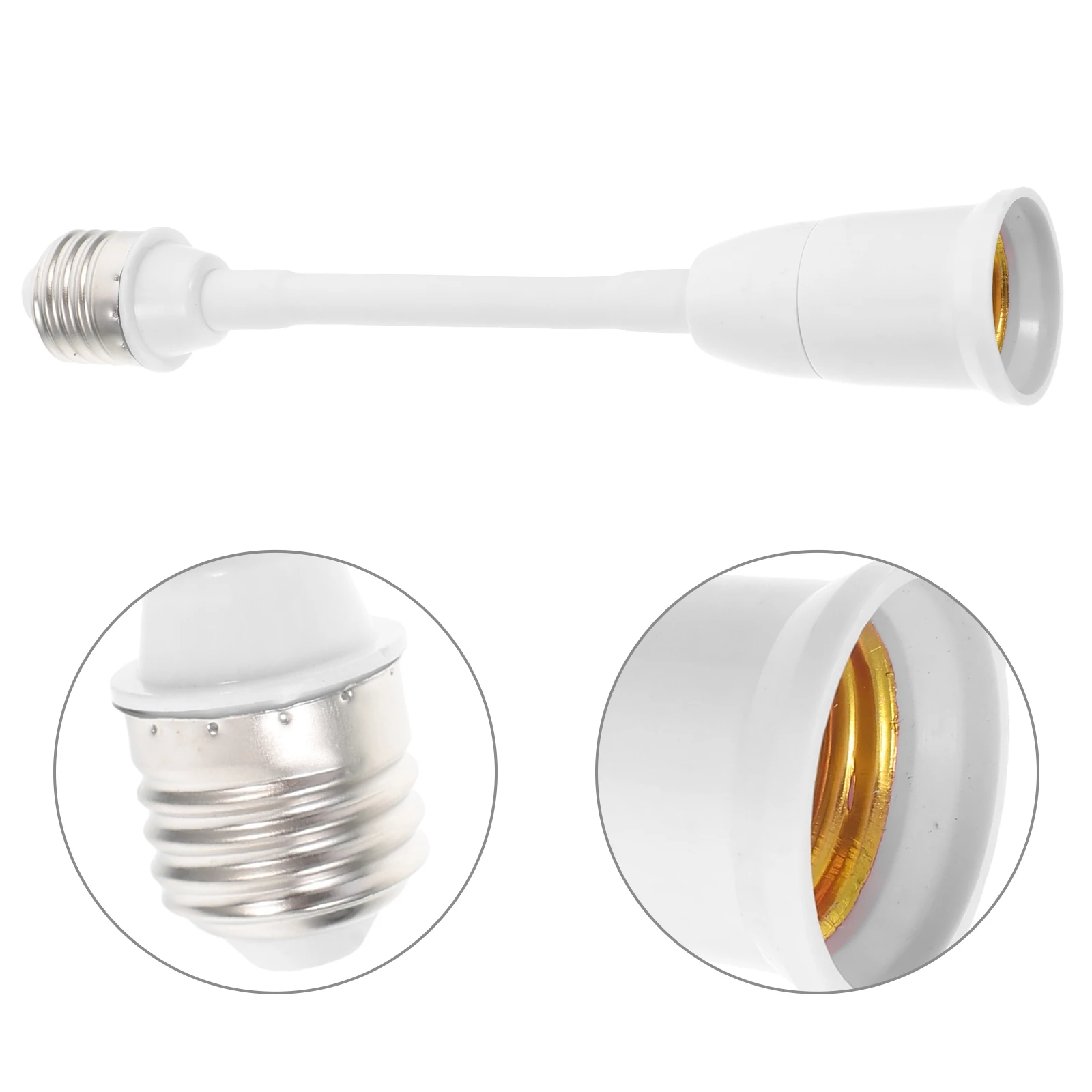 

E27 Lamp Holder Converter Soft Hose Adjustable LED Bulb Socket Extender Light With Extension Arm Suitable For Home Commercial