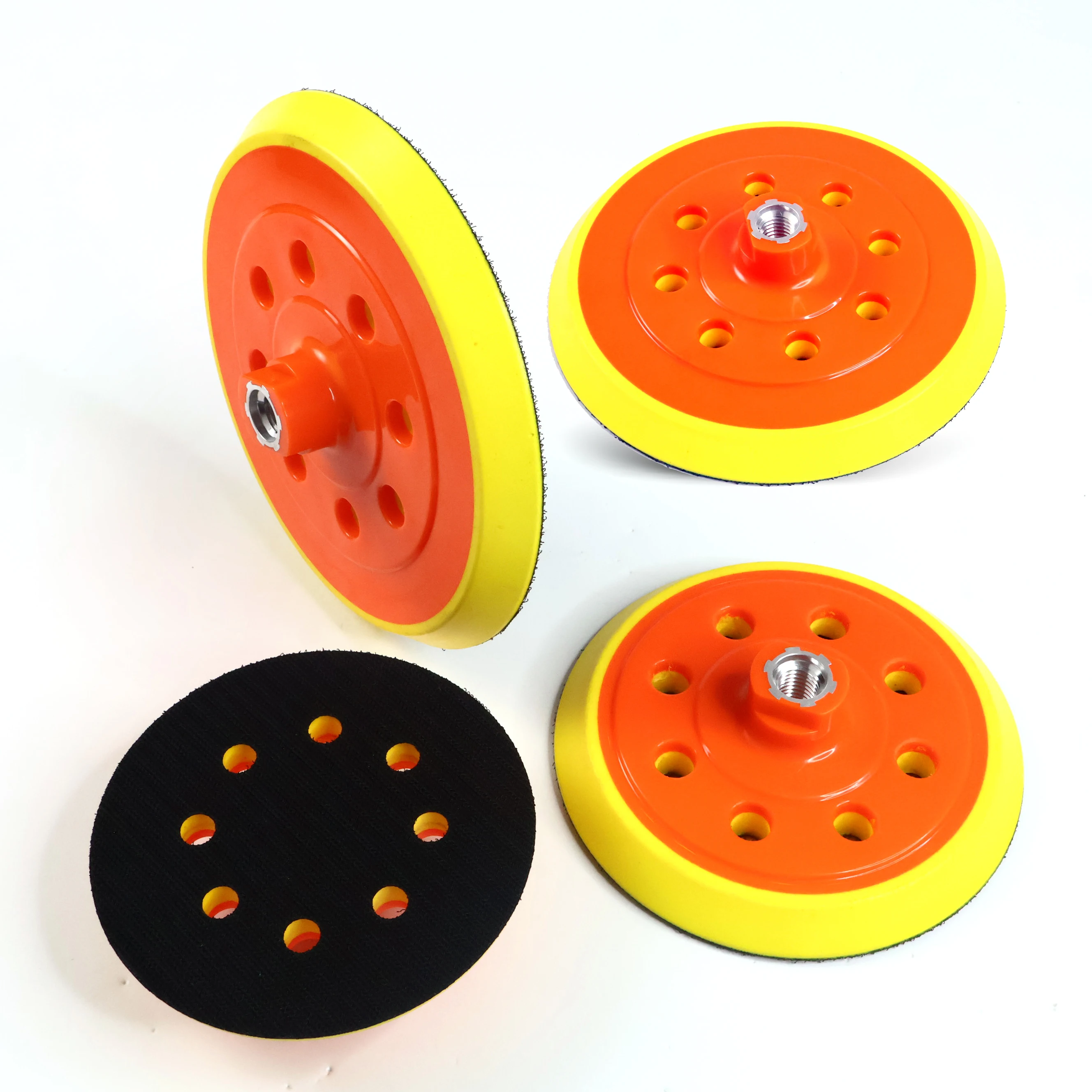 5/6/7 Inch M14 Rubber Backing Plate Sanding Pad Backer 125/150/180mm Plastic Backer Pads For Grinder Machine and Polish Pad