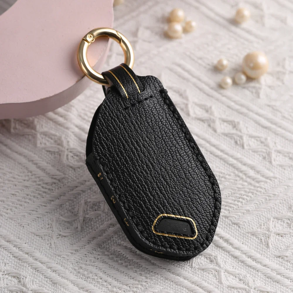 Leather Car Key Case Fob Cover for Kia Picanto Sorento MQ4 Carnival KA4 Morning K5 Carens EV9 Seltos 2024 2025 for Kia New Key