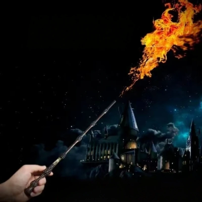 New Magic Wand, Spitfire Wand, Shooting Fireball Lighter USB Charging Role Playing Prop Fireball Wand Toy Gift