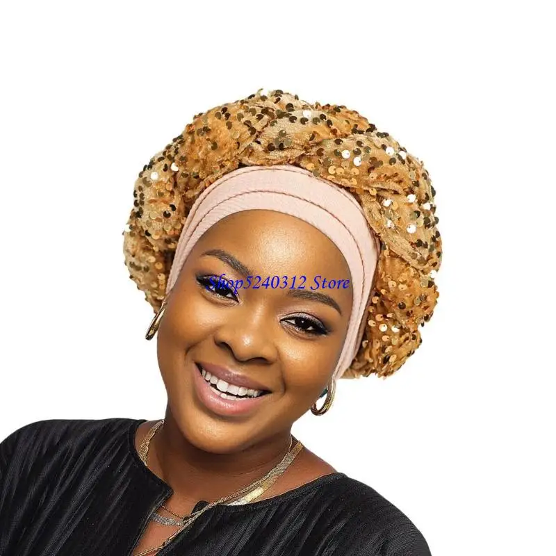 634C قبعة مريحة متعددة الوظائف قبعة مصنوعة يدويًا ناعمة قبعة ذات أنماط وطنية للحفلات والتجمعات الاجتماعية #2