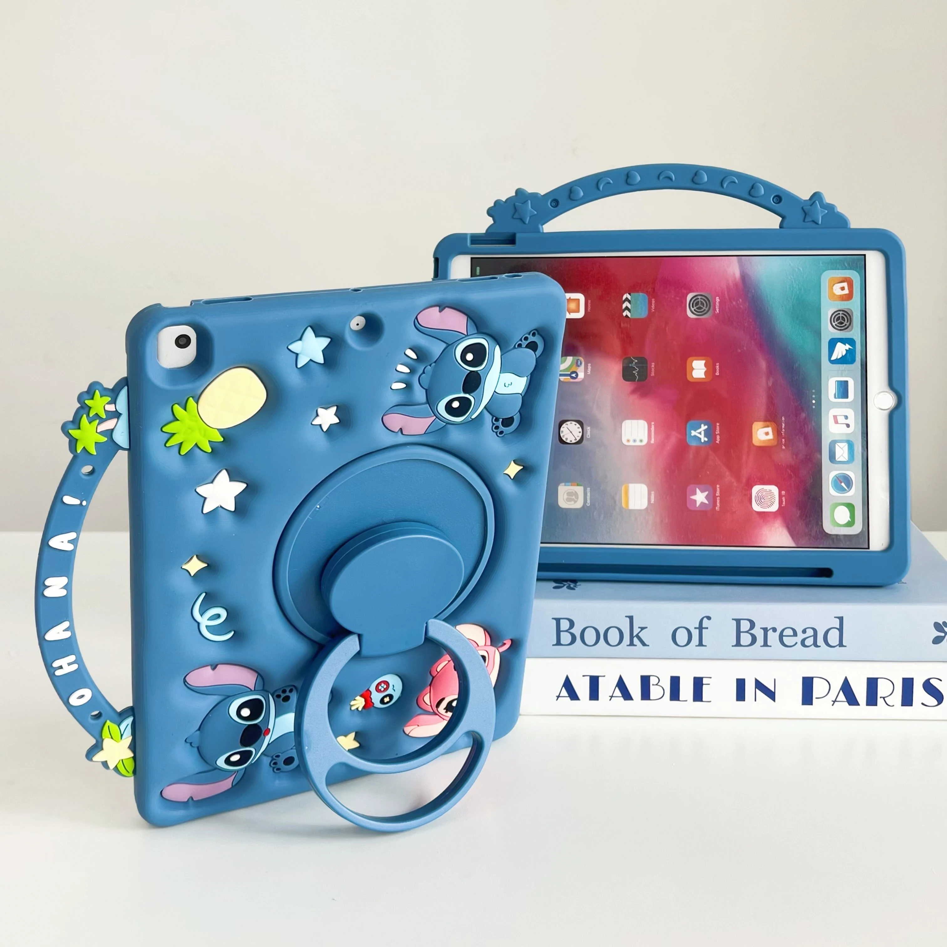 Leuke Cartoon Disney Stitch Tablet Case Voor IPad 9 8 7e Generatie Air 4 5 6 10.9 Mini 6 Pro A16 11 inch Tablet TPU beschermende