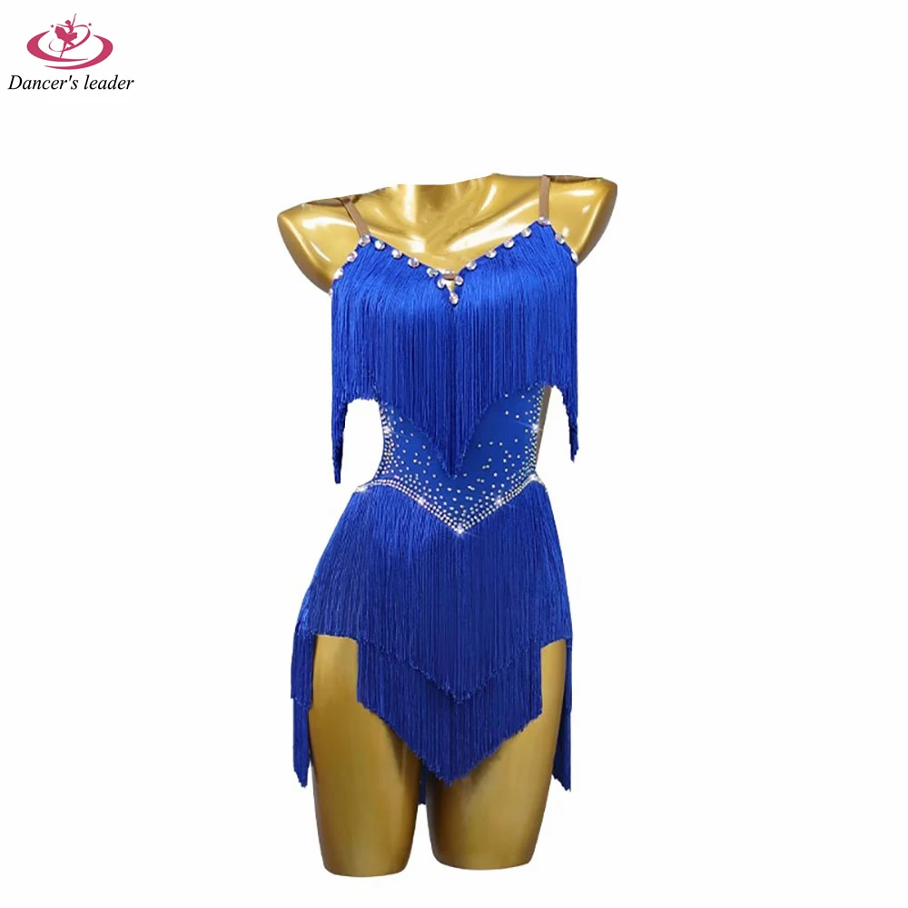 Latin Dance International Stage Grade Clothing High end Customization Big Diamond Tassel Samba Special Standard Dress