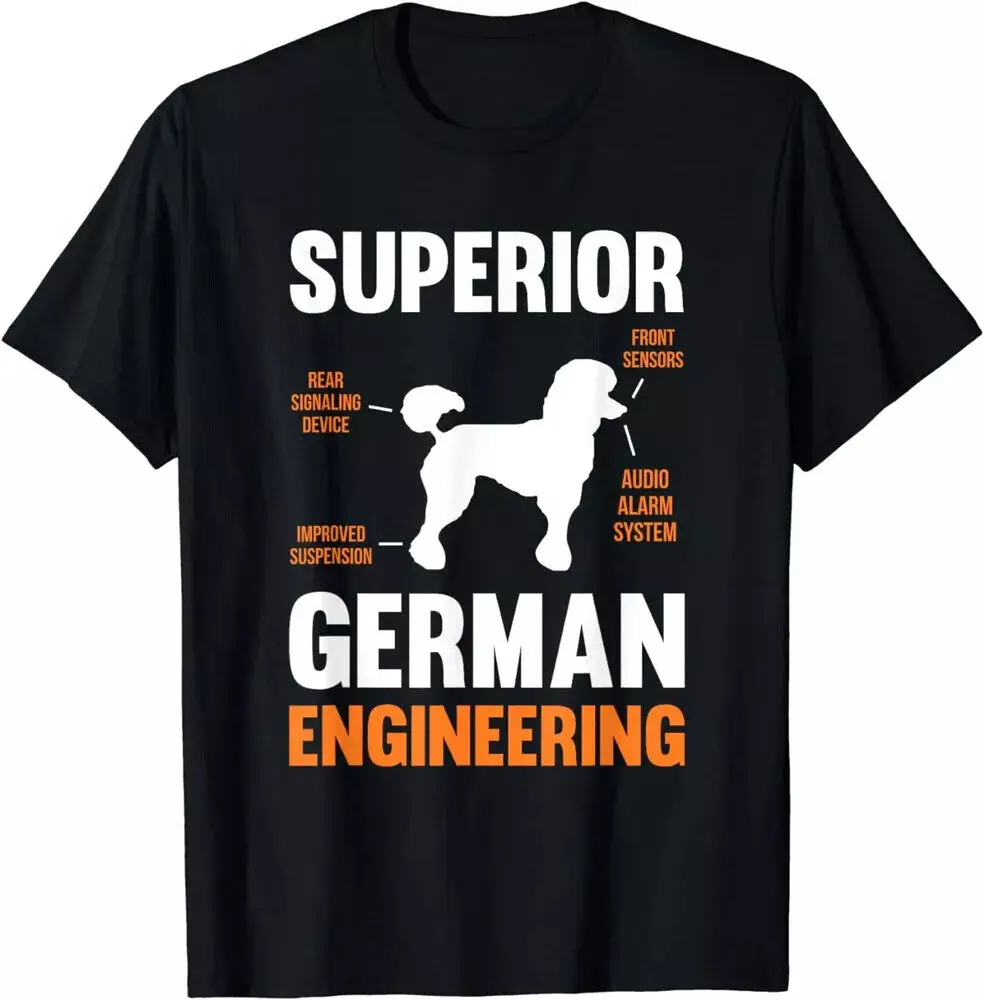 Hot Sale Poodle Dog Gifts Funny Superior German Engineering Unisex T-ShirtAnime Pattern Clothing Y2K Summer