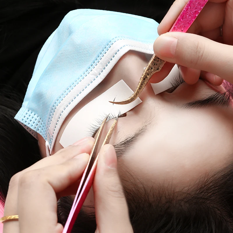 Rouleau de tampons d'extension de cils en mousse PE, 110 pièces/rouleau, patchs sous les yeux, faciles à enlever, autocollants d'isolation, accessoires de maquillage