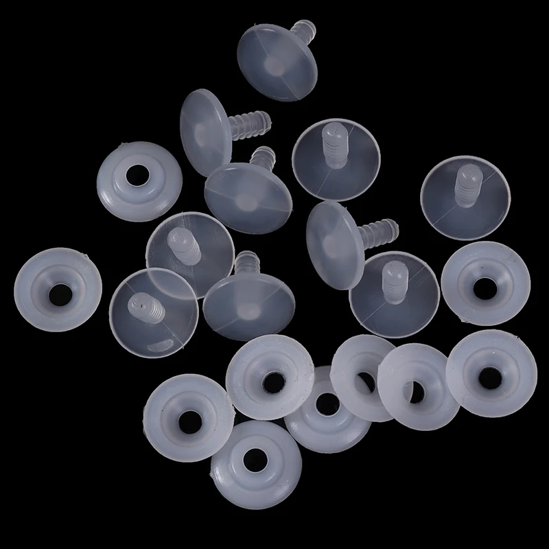 20 ชิ้น (10 ชุด) อุปกรณ์ข้อต่อตุ๊กตาพลาสติก อุปกรณ์ตกแต่งตาตุ๊กตา ของเล่น DIY งานฝีมือ อุปกรณ์ทำตุ๊กตา