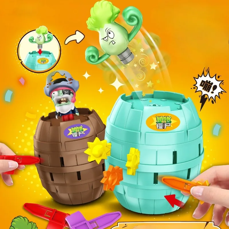 

Hot New Plants Vs. Zombies Pirate Barrel Prank Stress-Relief Toy Parent Interactive Game G68006 Desktop Ornament Toys Gifts