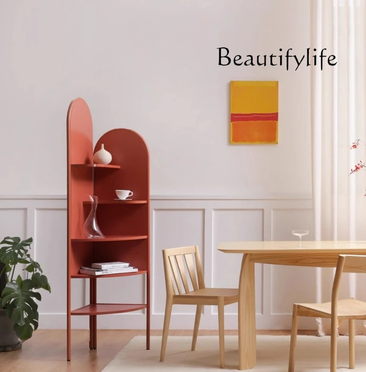 Screaming Design, Matsutake Corner Cabinet Nordic Light Luxury Bedroom Living Room Wall Corner Storage Cabinet Shelf Bookshelf