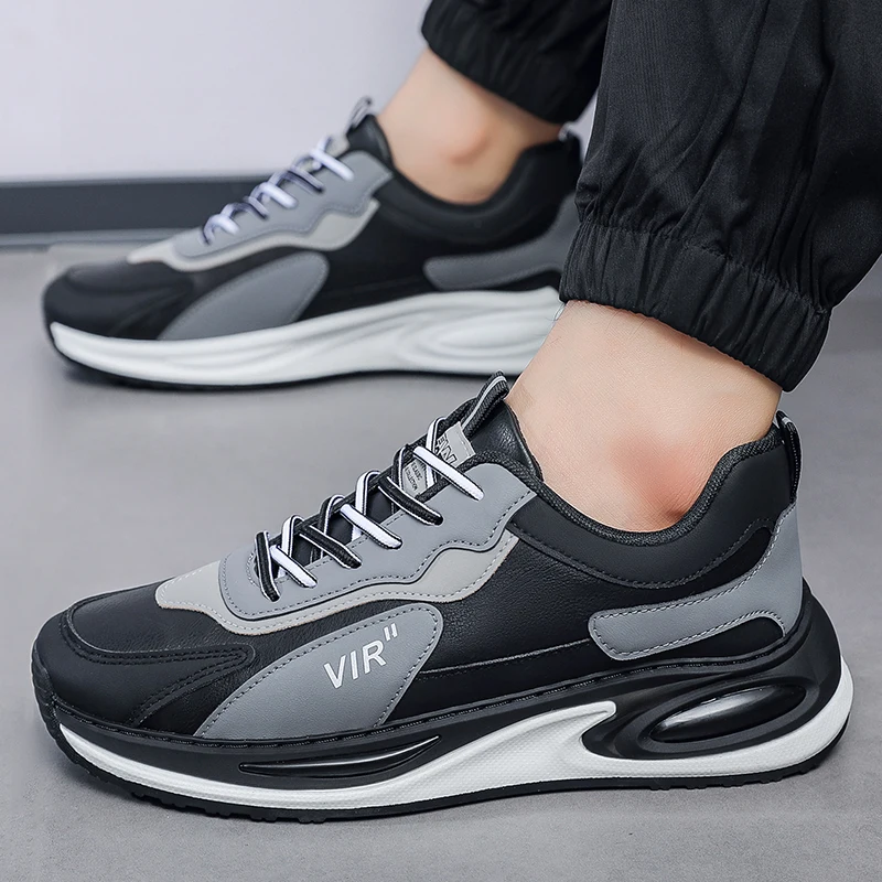 

2026 New Breathable Men Shoes Quality Shoes for Men Sneakers Leather Casual Shoes Autumn Male Flats Zapatillas Hombre