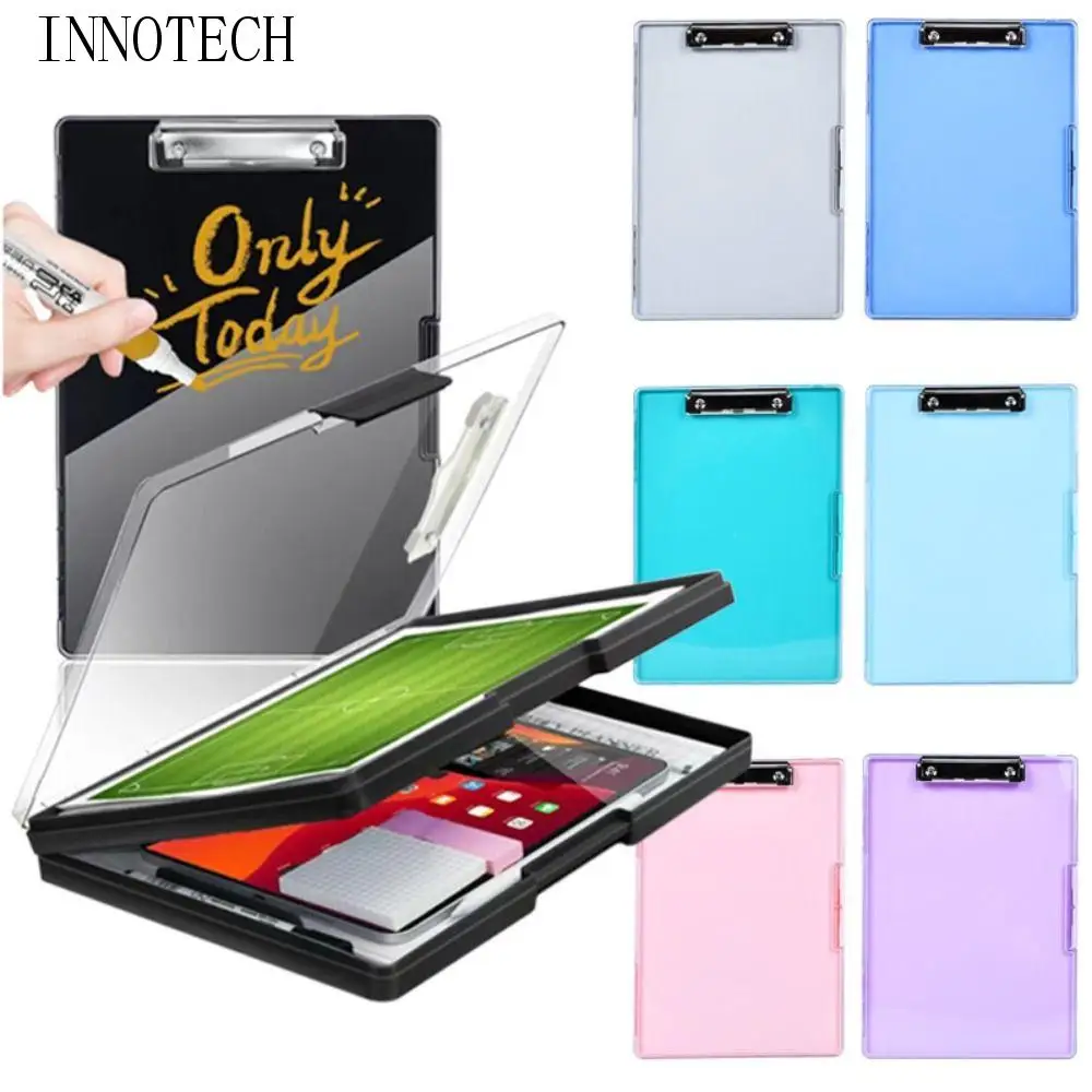 

Буфер обмена с боковым отверстием, двухслойная доска для письма большой емкости, складной органайзер для буфера обмена 34x24 см, школьные принадлежности