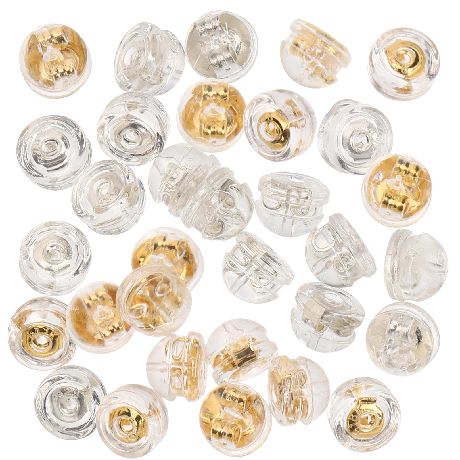 32Pcs Ear Plugs Earring Backs Screw on Locking Studs Accessories Durable Wear Resistant Stylish Gift Women Jewelry