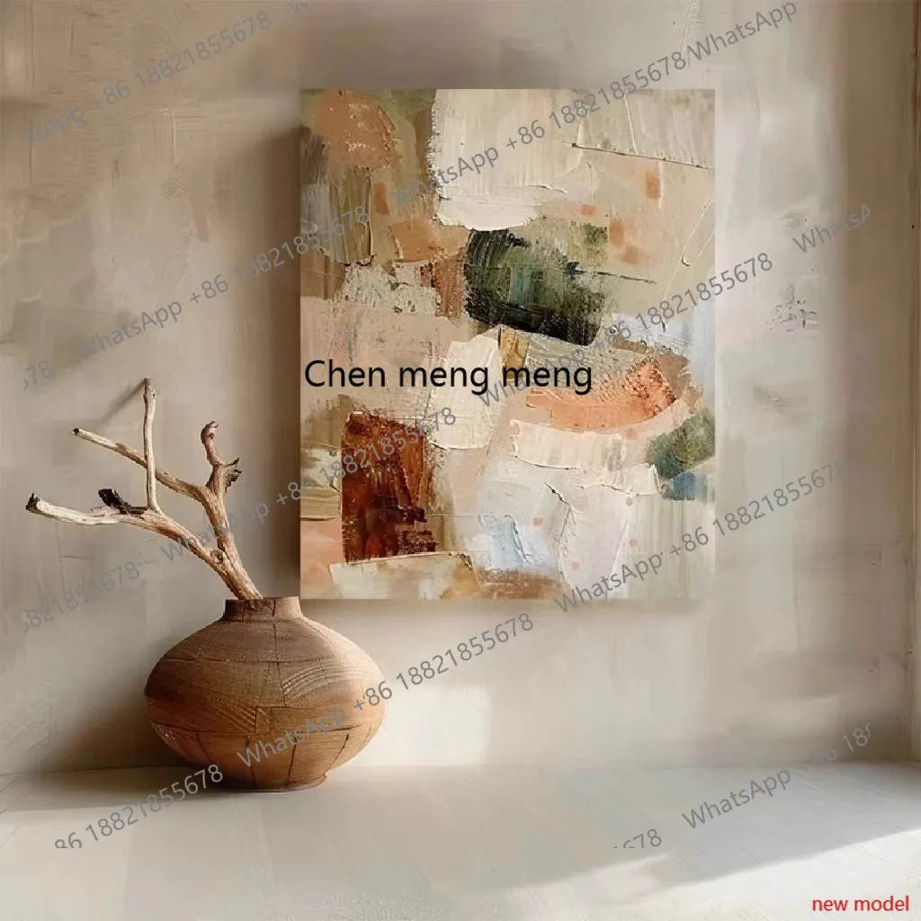 H178H178Hand-painted, oil painting, living room decoration, three-dimensional texture porch hanging painting abstract and simple
