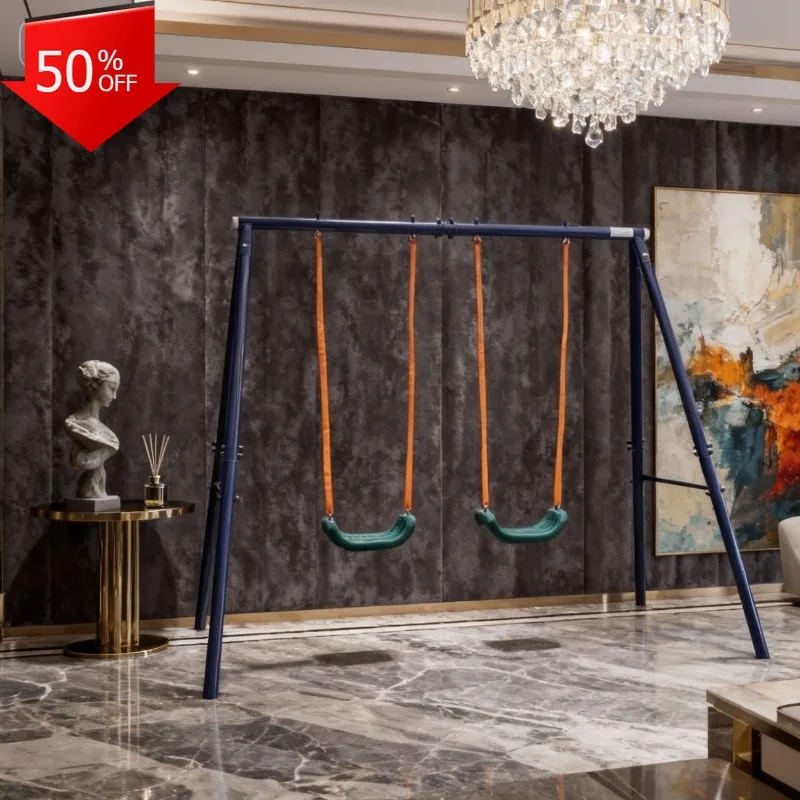 Sillas colgantes, columpio, juegos de muebles de exterior, muebles, cubierta de árbol de Navidad, equilibrio, columpio de jardín externo, juego de balancín de hierro