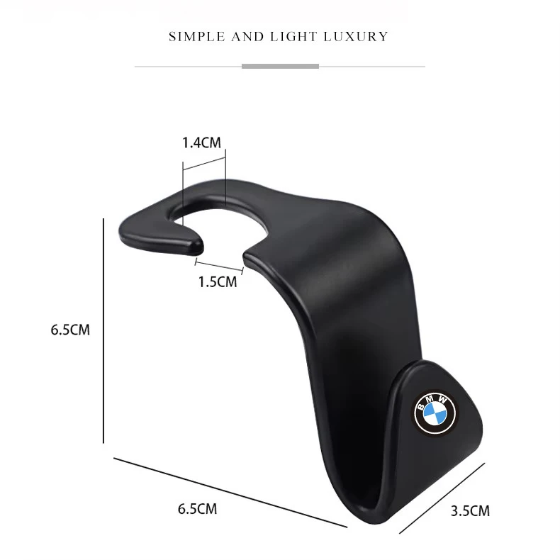 Gancho para encosto de cabeça de carro, organizador traseiro de assento para bmw e36 e46 e90 e60 e39 f30 f10 f20 x5 e70 e53 g30 e91 e92 e93 e87 e83 f25 acessórios