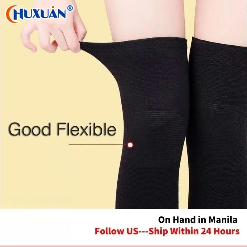 Q Elastic Knee Pads 2pcs/pair Polyester Cotton Non-slip Sports Fitness Knee Pads Flexible Free Size Breathable Knee Braces