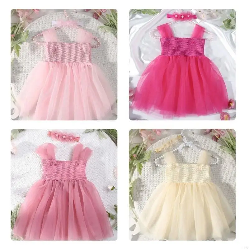 F19F Photo bebê Adeços tule TuleL Dress Reconborn Rouptle Roupable Baby Dress
