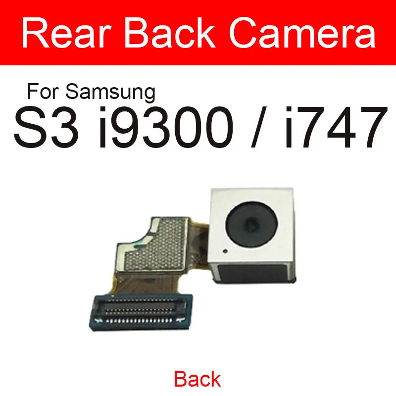 Front Rear Camera For Samsung Galaxy S2 S3 S4 S5 Mini G900 I9500 I9505 I9100 Front Facing Back Main Camera Flex Cable Parts