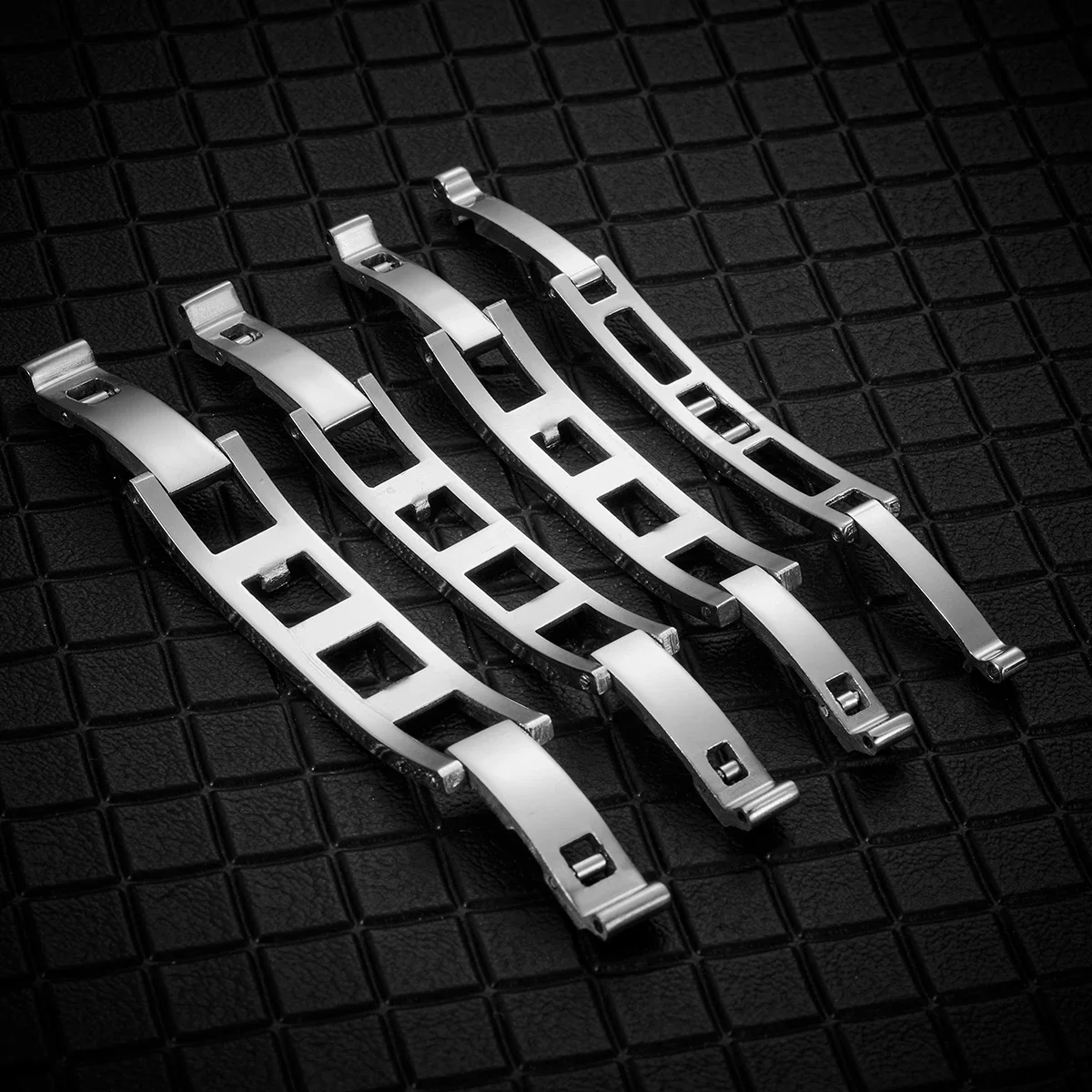 Stainless Steel Butterfly Watch Buckle 3mm 4mm 5mm 6mm Double Pull Folding Clasp Watch Strap Buttons Watchband Buckles